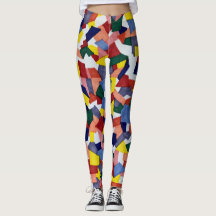Unieke leggings, artistiek ontworpen, alles-over p