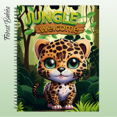 Unieke Leopard Whimsical Kat Karakter Kat 🐆 Notitieboek