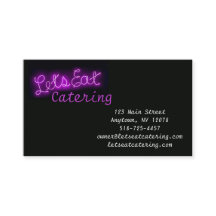 Unieke Let's Eat Neon Sign in Paars