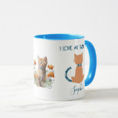 Unieke Leuk Liefde Mijn Tabby Kat Mok (Voorkant rechts)