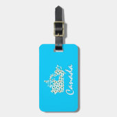 Unieke leuke Canadese Maple Canada bagagelabel (Voorkant verticaal)