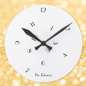 Unieke Leuke Verwarde Nummers Aangepaste Naam Kame Ronde Klok