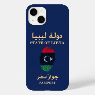 Unieke Libya Travel Passport Print Souvenir Case-Mate iPhone 14 Hoesje