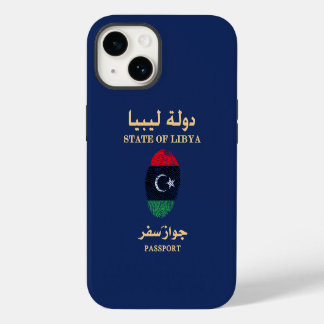 Unieke Libya Travel Passport Print Souvenir iPhone 14 Hoesje
