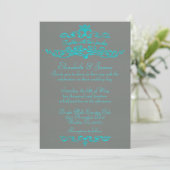 Unieke Luxury Wedding Invitations Kaart (Staand voorkant)