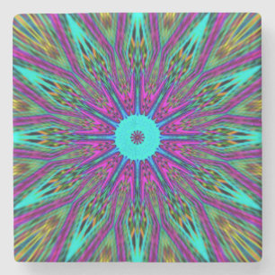 unieke mandala stenen onderzetter