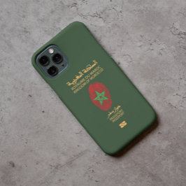 Unieke Marokkaanse reispaspoortprintsouvenir Case-Mate iPhone 14 Hoesje