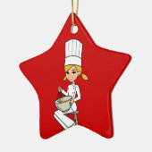 Unieke meisjesfoto keramisch ornament (Links)