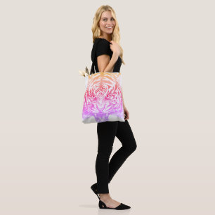 Unieke met de hand getrokken BIG Tiger Dual Sided Draagtas