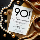 Unieke minimalist Bewaar de datum 90e verjaardag Kaart
