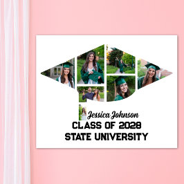 Unieke moderne Afstuderen foto collage print