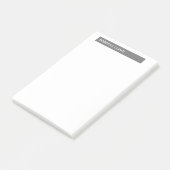 Unieke Moderne Duidelijke Minimalistische Naam Post-it® Notes (Schuin)