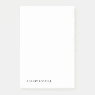 Unieke Moderne Eenvoudige Naam Minimalistisch Post-it® Notes