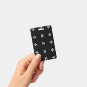 Unieke moderne Logo Pattern Sjabloon | Black Badge (Handheld)