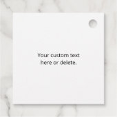 Unieke moderne Logo Pattern Sjabloon | Black Bedankjes Labels (Achterkant)