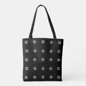 Unieke moderne Logo Pattern Sjabloon | Black Draagtas (Achterkant)