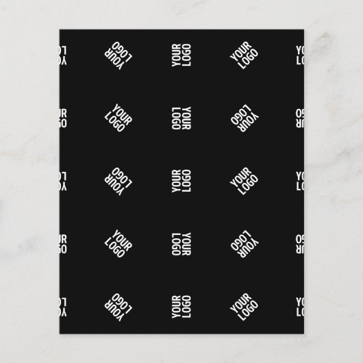 Unieke moderne Logo Pattern Sjabloon | Black Flyer (Voorkant)