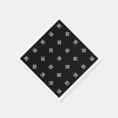 Unieke moderne Logo Pattern Sjabloon | Black Servet (Hoek)