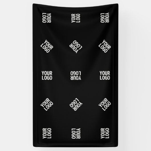 Unieke moderne Logo Pattern Sjabloon | Black Spandoek (Verticaal)