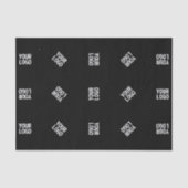 Unieke moderne Logo Pattern Sjabloon | Black Tissuepapier (Voorkant)