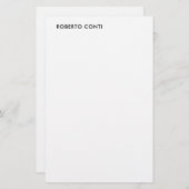 Unieke, moderne minimalistische briefpapier (Voorkant / Achterkant)