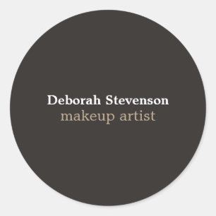 Unieke moderne minimalistische grijze douane ronde sticker