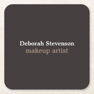 Unieke moderne minimalistische grijze douane vierkante kartonnen onderzetter