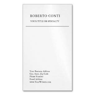 Unieke, moderne minimalistische magnetisch visitekaartje