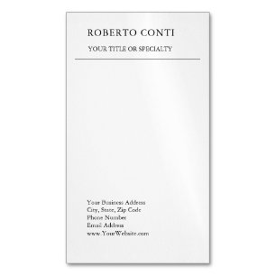 Unieke, moderne minimalistische magnetisch visitekaartje