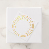 Unieke moderne minimalistische vlakte bedankjes labels (Met doos)