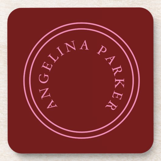 Unieke moderne minimalistische vlakte bier onderzetter (Voorkant)