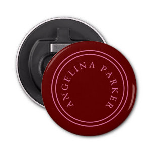 Unieke moderne minimalistische vlakte button flesopener