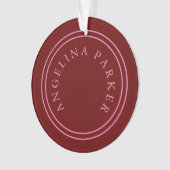 Unieke moderne minimalistische vlakte ornament (voorkant)