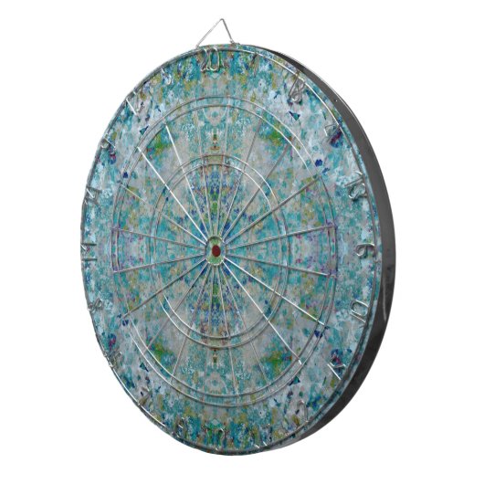 Unieke moderne one of a kind Abstracte kunst desig Dartbord (Voorkant Rechts)