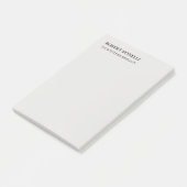 Unieke, moderne platina grijs stijlvolle minimalis post-it® notes (Schuin)