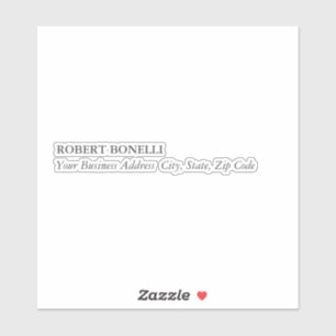 Unieke, moderne platina grijs stijlvolle minimalis sticker