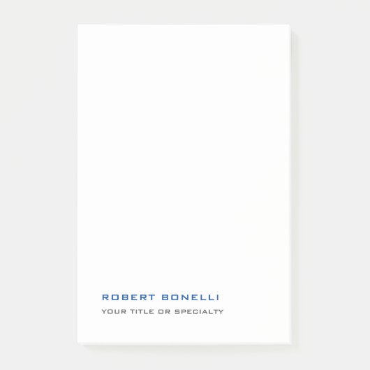 Unieke moderne premium parel minimalist post-it® notes (Voorkant)