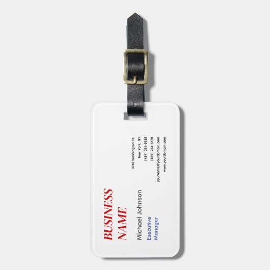 Unieke moderne professionele ontwerpzaken bagagelabel (Voorkant verticaal)