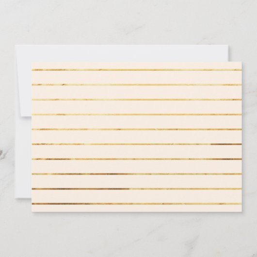 Unieke moderne 'save the dates' | Champagne & Goud Save The Date (Achterkant)