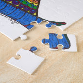 unieke monogram puzzel legpuzzel (Zijkant)