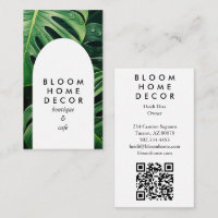 Unieke Monstera Leaf Fotografie QR Code Arch