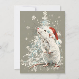 Unieke Mopige Rat Kerstkaarten Feestdagenkaart