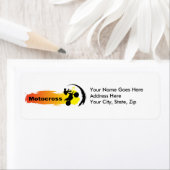 Unieke motorcross etiket (Insitu)