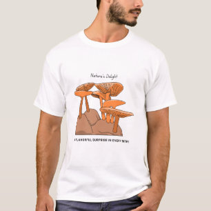 Unieke Mushroom Graphic T-shirt voor mannen