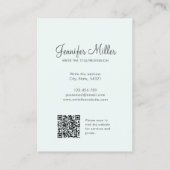 Unieke Mythische Phoenix Bird Rising Waterverf Visitekaartje (Achterkant)