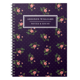 Unieke naam Roze Paarse Rozen Journal Notitieboek