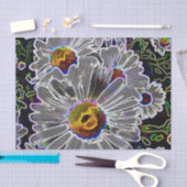 Unieke Neon Daisies Tissuepapier (Craft)