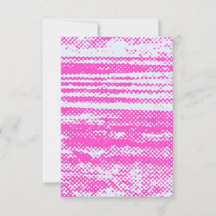 Unieke Neon Halftone Grunge Blank Uitnodiging Kaar
