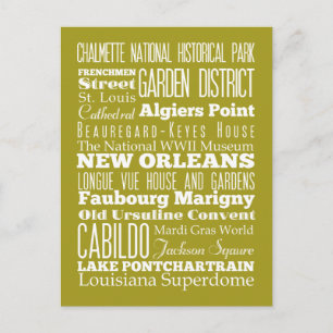 Unieke New Orleans, Louisiana Gift Idea Briefkaart