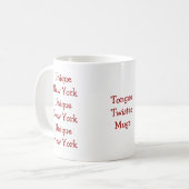 Unieke New York Tongue Twister Mok (Voorkant links)